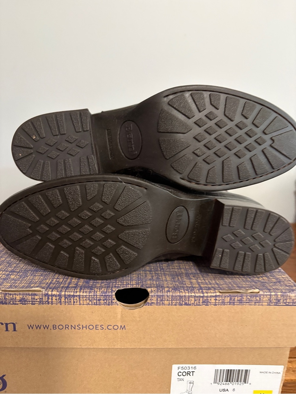Born Cort Boots in Tan with Black Soles - Picture 3 of 4